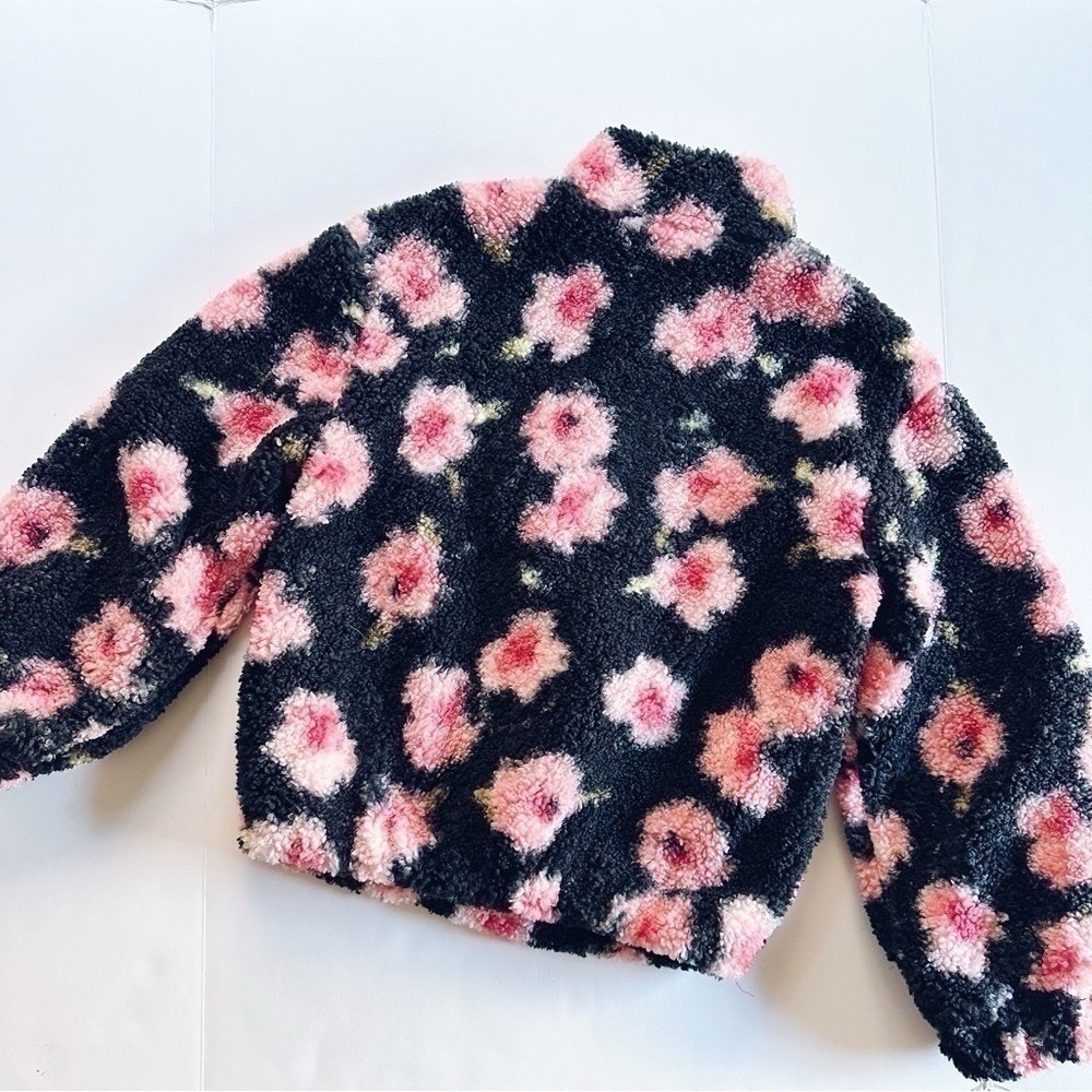 New Sandy Liang X Target Floral Half Zip Sherpa Long Sleeve Top Xxs — image 4 of 8